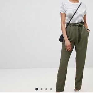 ASOS Obi Tie Pants in Green (size US 4)